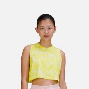 Lululemon All Yours Cropped Cotton Tank Top *Tie Dye